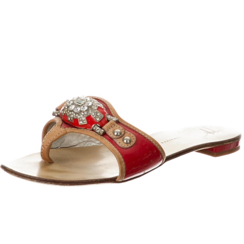 GIUSEPPE ZANOTTI Red Diamond Sandals